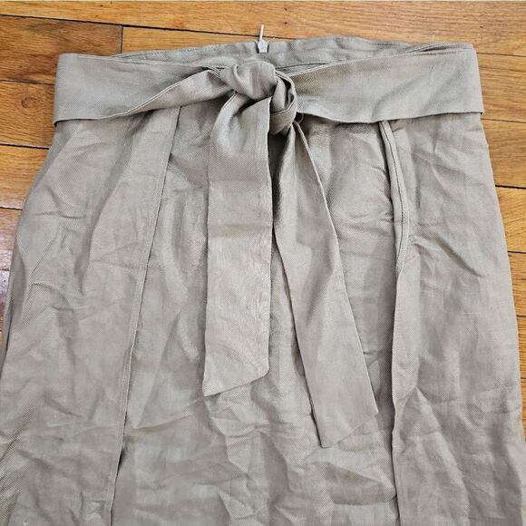 Mango Maxi Skirt Women's Beige Size 4 - Picture 2 of 7